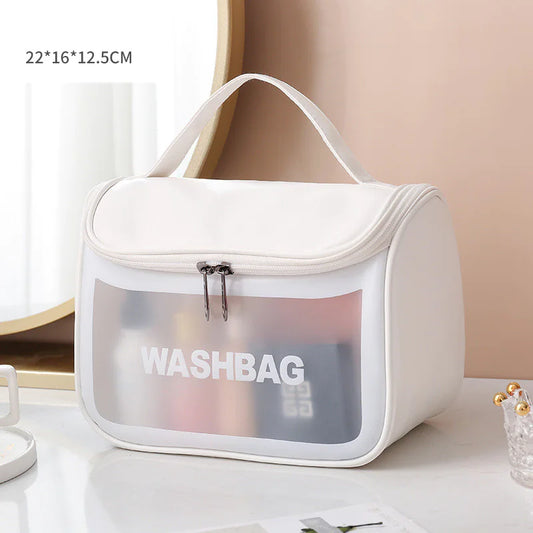 Transparent Makeup and Wash Bag Set