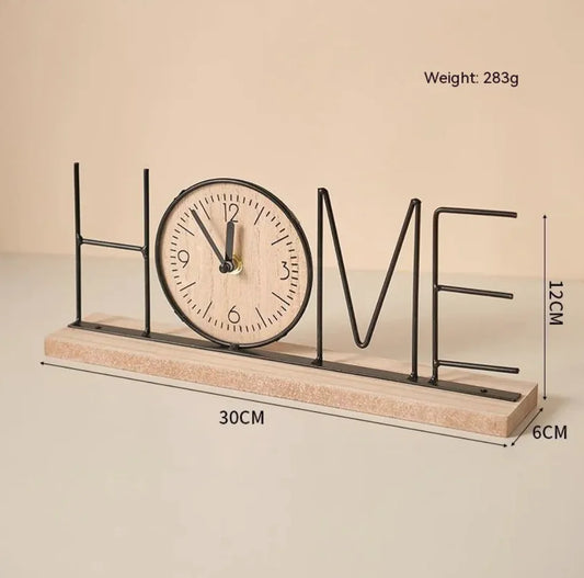 Artistic Table Clock Decor