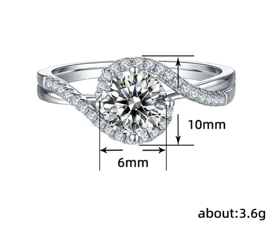 Brilliant Moissanite Solitaire