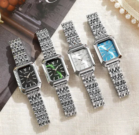 Square Steel Strap Women's Watch