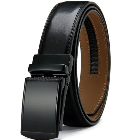 No Holes Cowhide Leather Belt