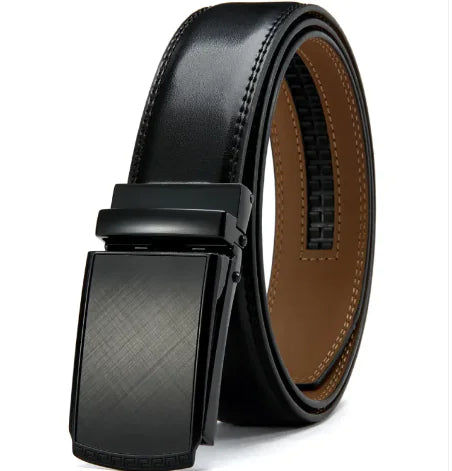 No Holes Cowhide Leather Belt