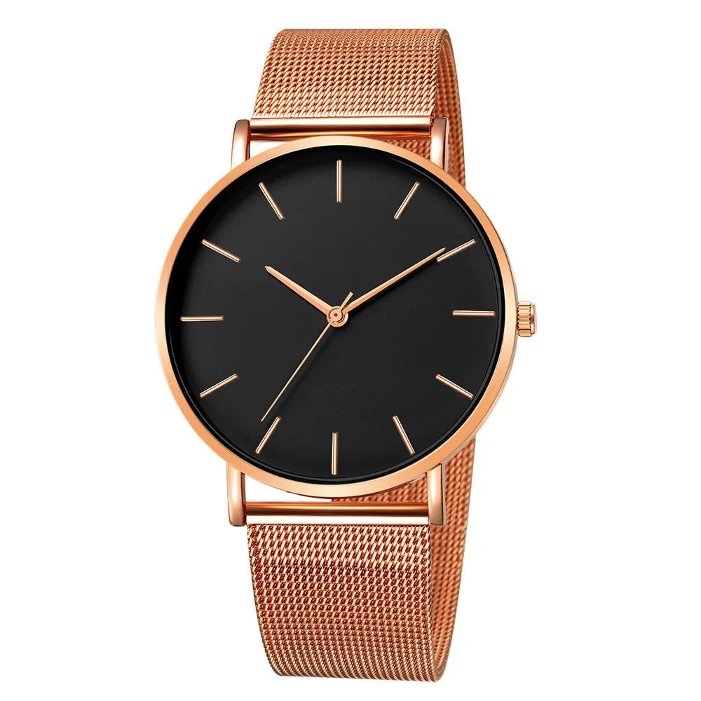 Mesh Belt Ultra-Thin Fashion Wrist Watch