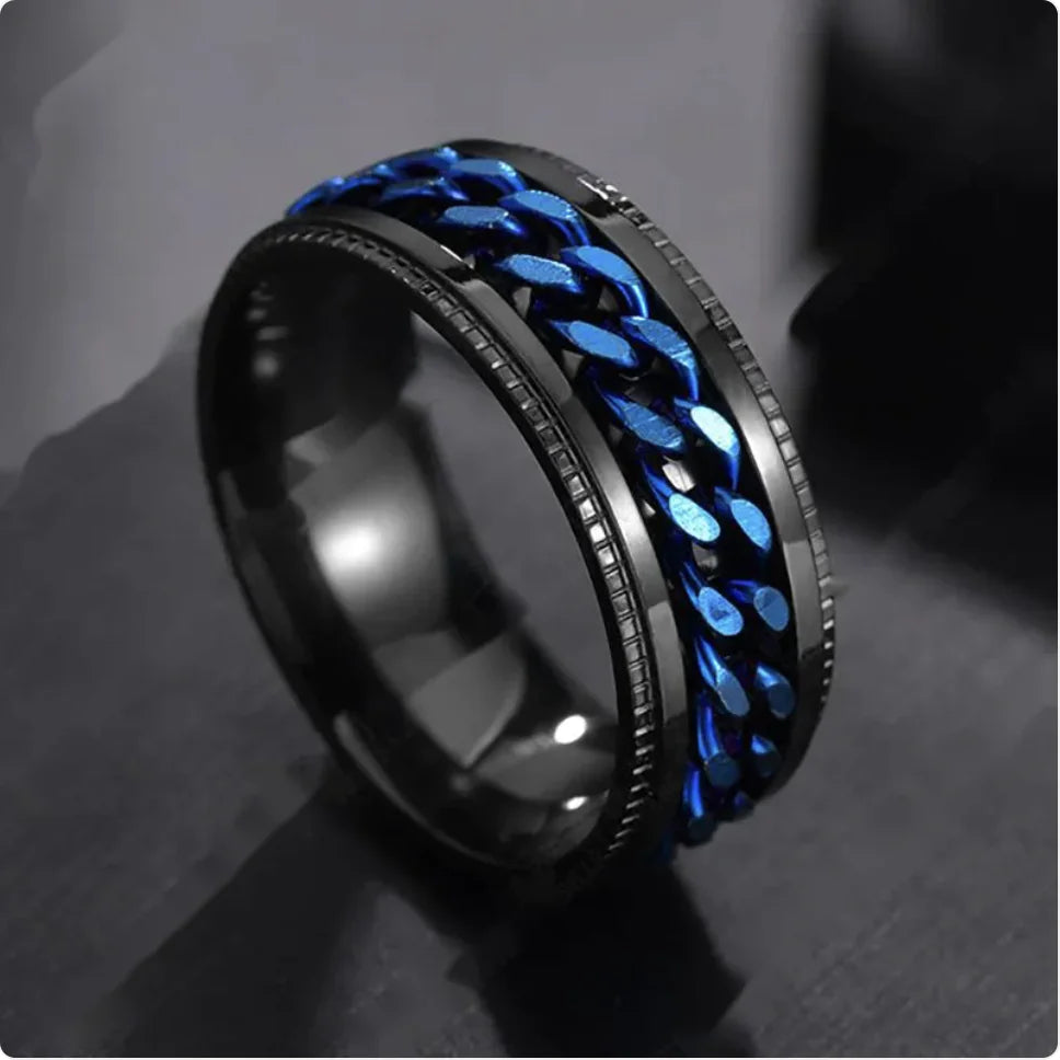 Stainless Steel Men's Statement Ring