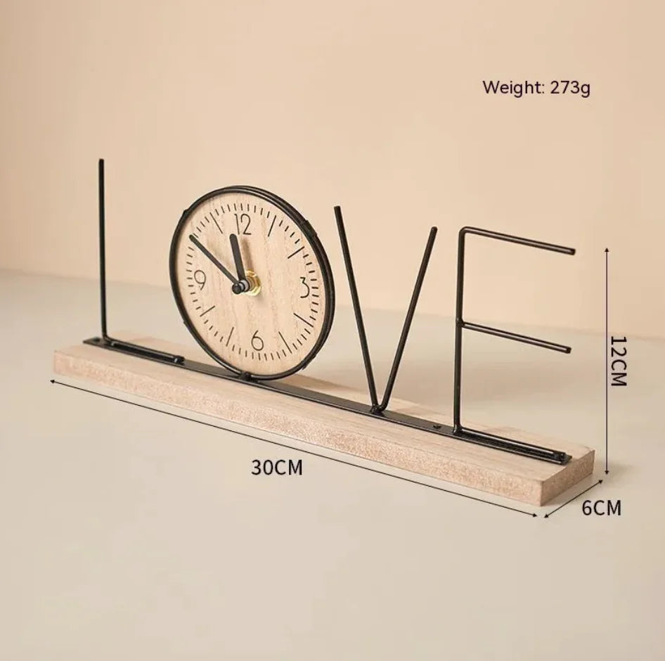 Artistic Table Clock Decor