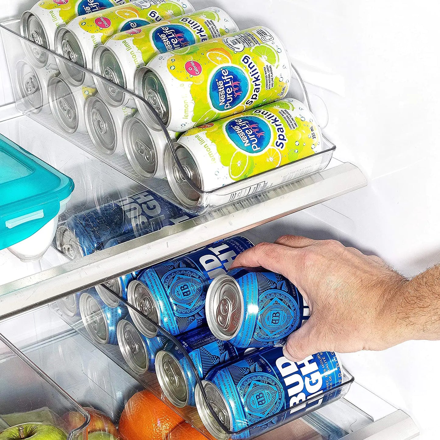 Transparent Soda Can Showcase