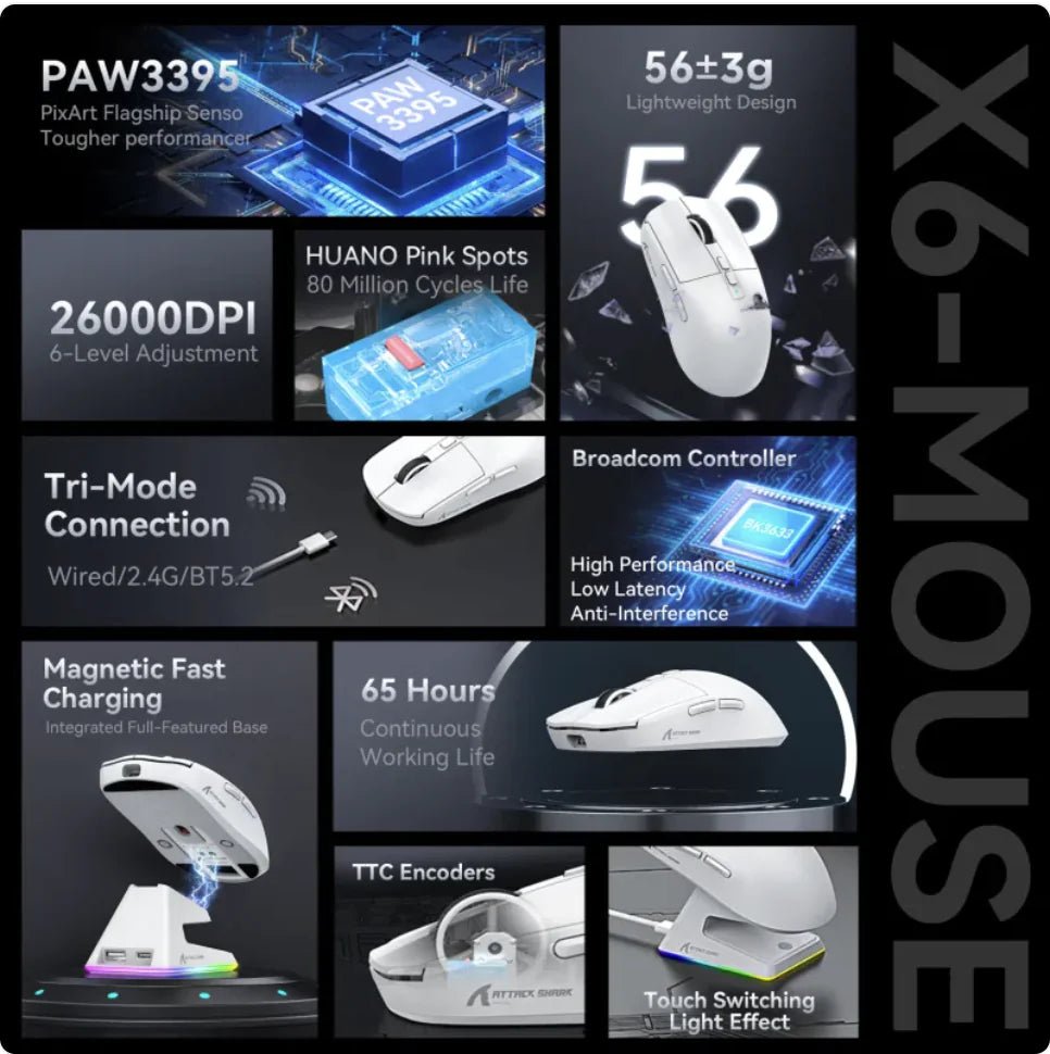 X6 UltraLite Wireless Gamer Mouse