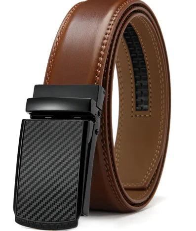 No Holes Cowhide Leather Belt