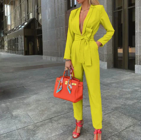 Chic Tie-Waist Jumpsuit