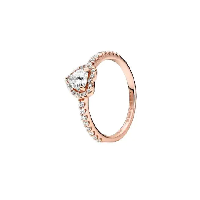 A ring with elegant heart ring with elegant heart