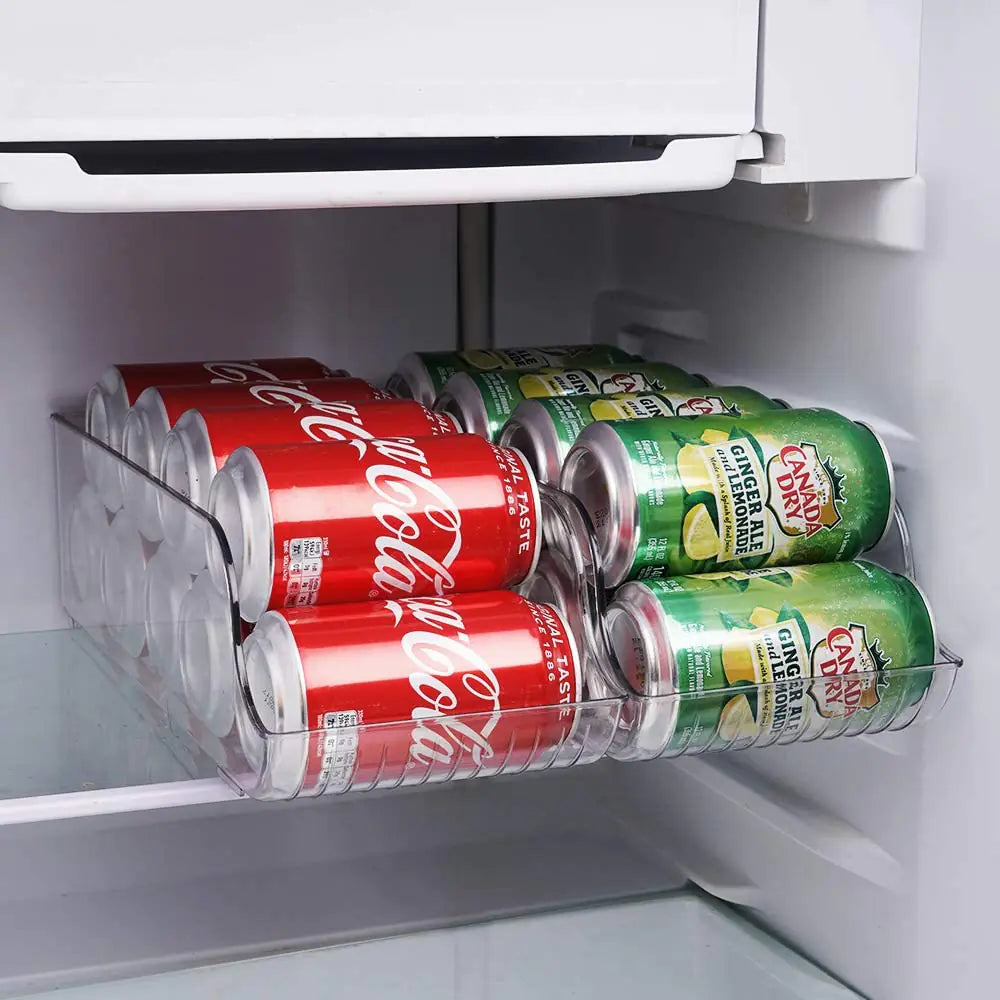 Transparent Soda Can Showcase